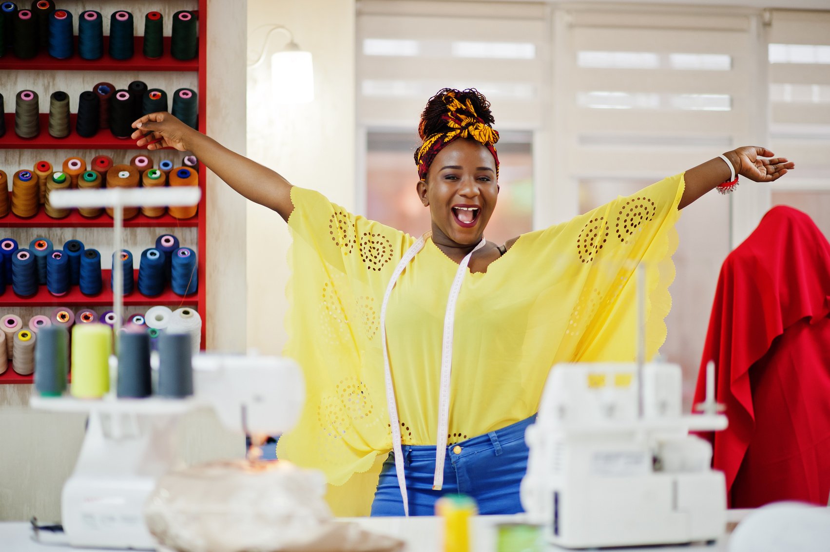 Black seamstress women